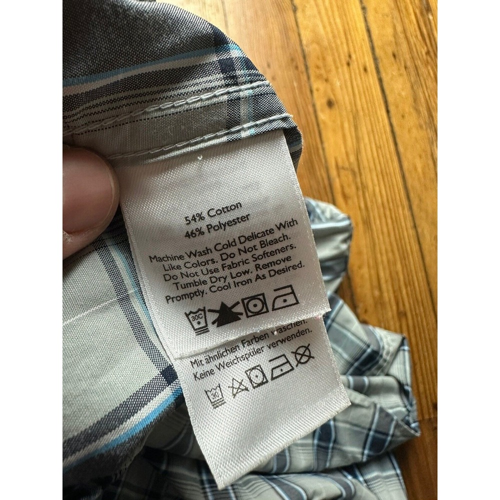 Eddie Bauer First Ascent Button Up Shirt Men Small Plaid Long Sleeve Classic Fit - Picture 4 of 4